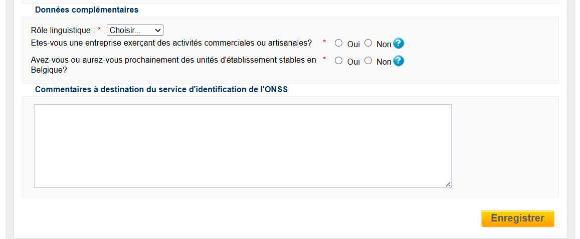 WIDE - additional data WIDE - additional data of identification